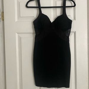 Black mini dress